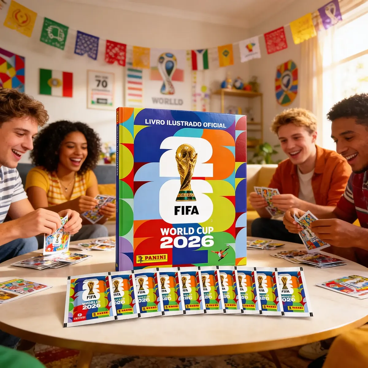 Álbum Oficial Copa Do Mundo 2026 Brochura + 350 Figurinhas