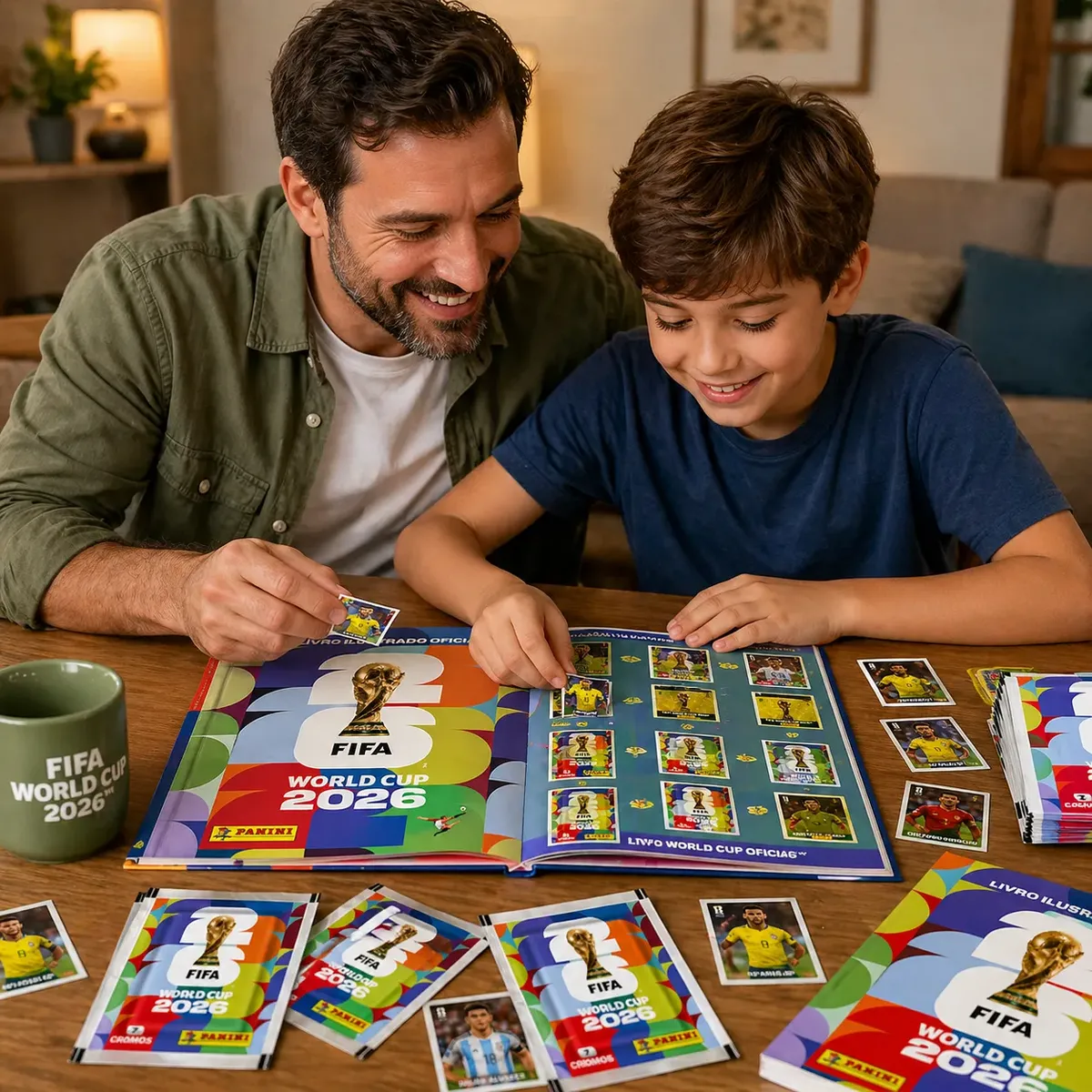Álbum Oficial Copa Do Mundo 2026 Brochura + 350 Figurinhas