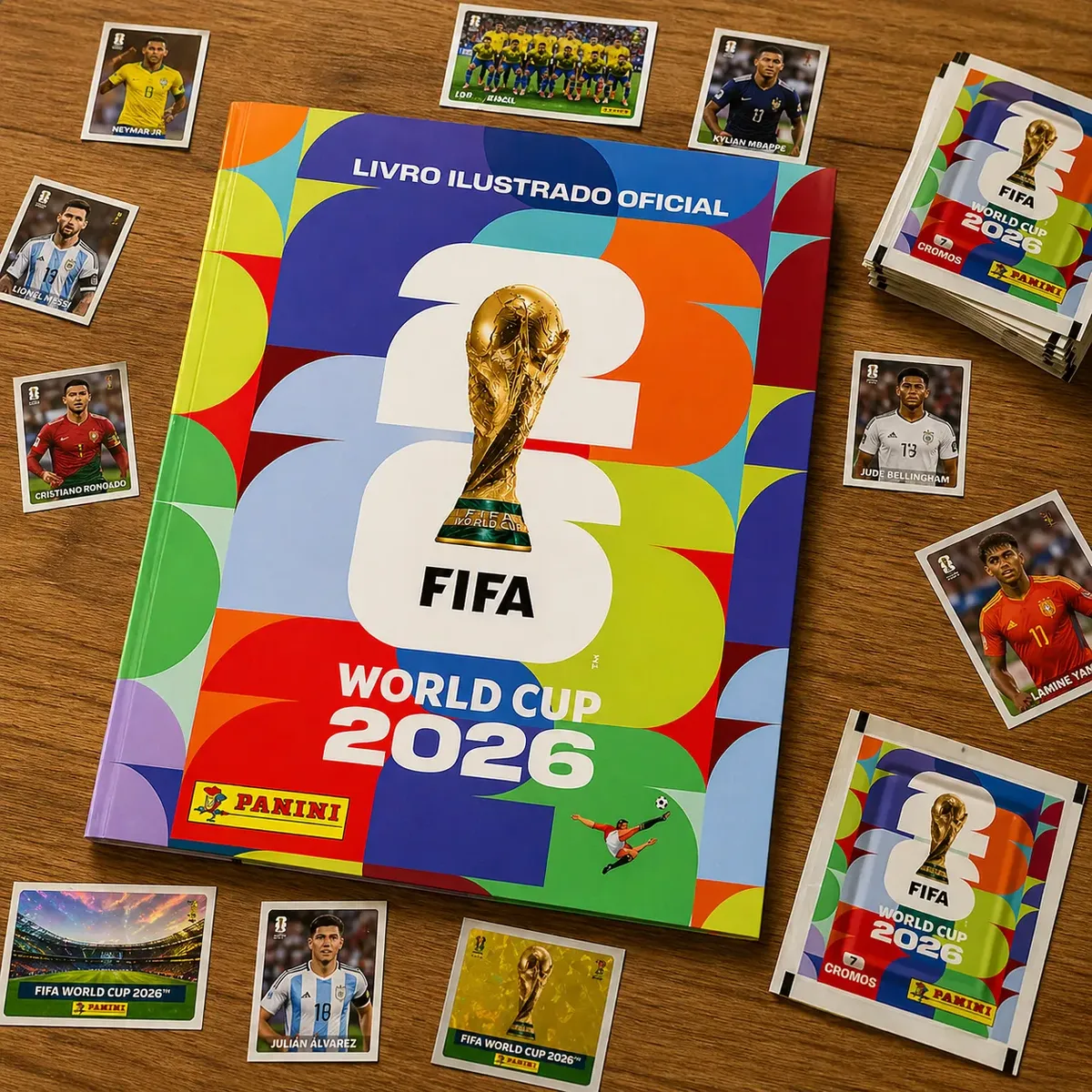 Álbum Oficial Copa Do Mundo 2026 Brochura + 350 Figurinhas